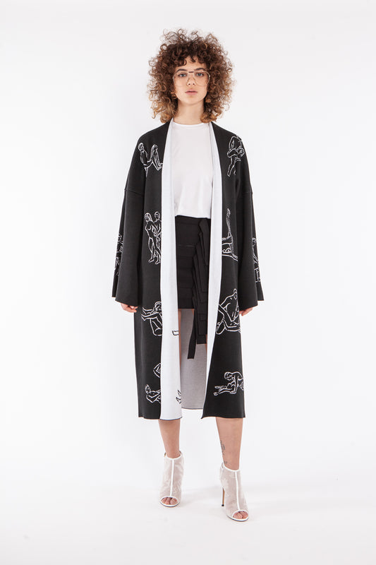 KIMONO NERO DA DONNA