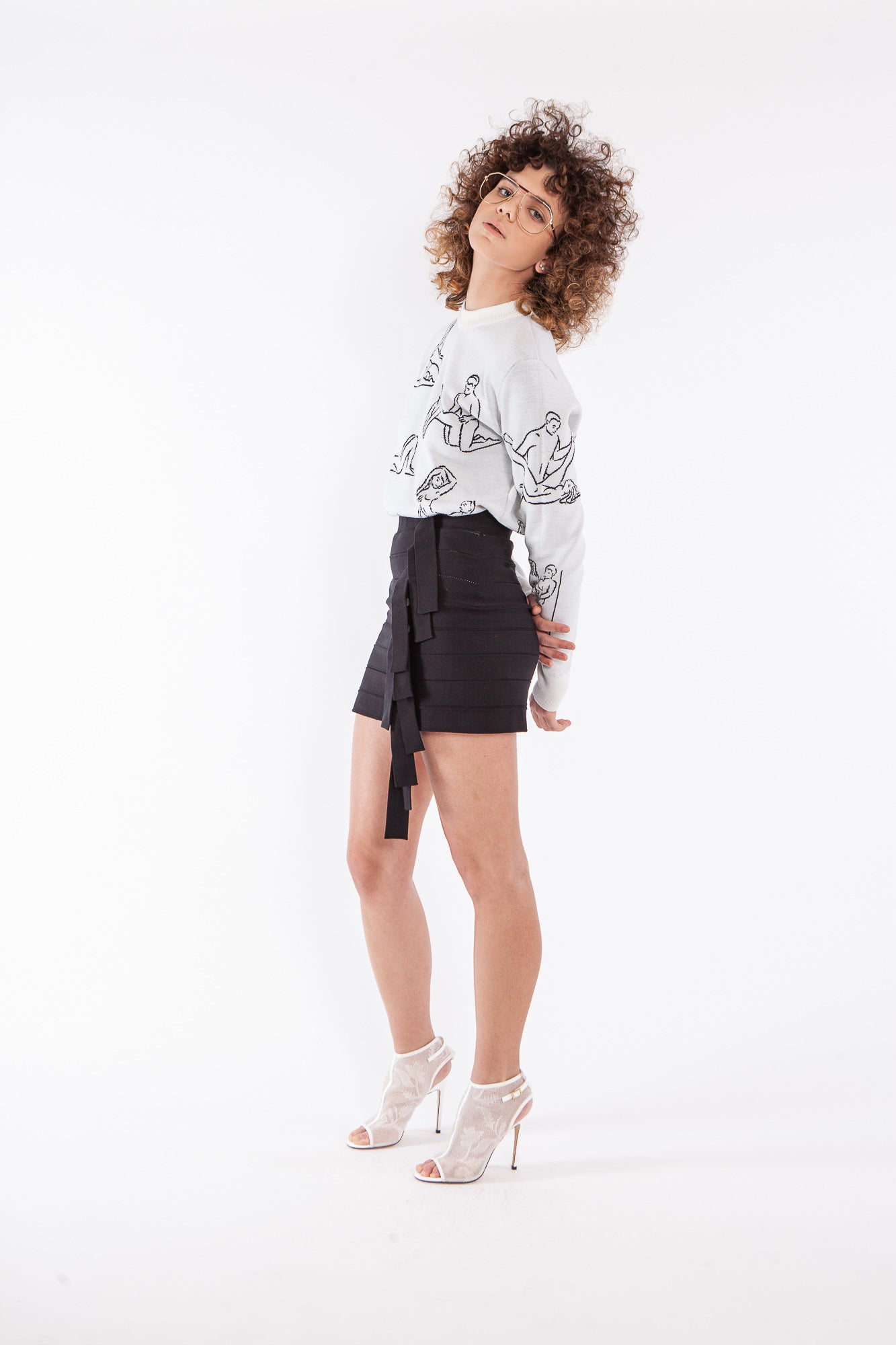 MAGLIA GIROCOLLO DA DONNA BIANCA