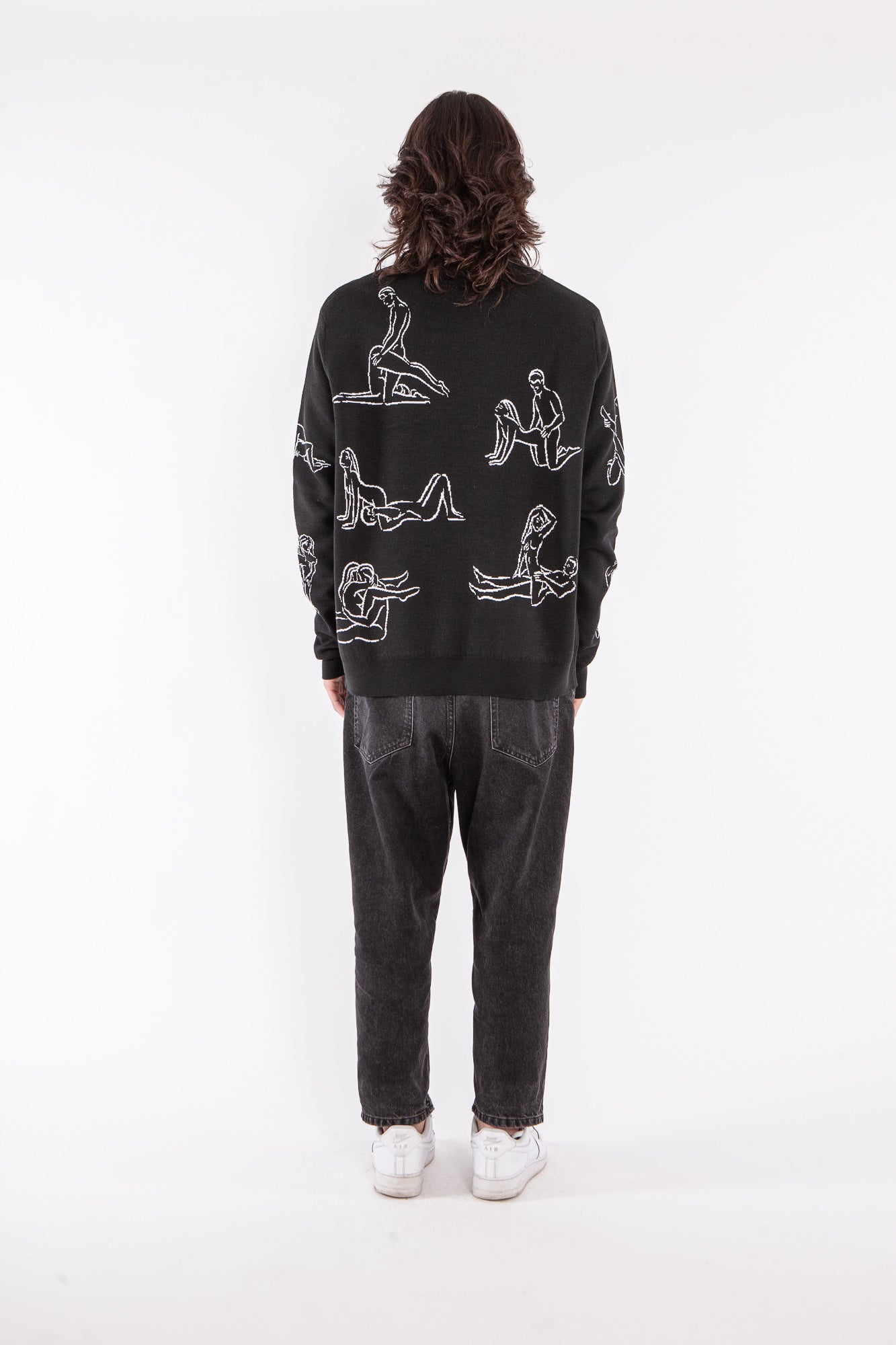 MAGLIA GIROCOLLO UOMO NERO