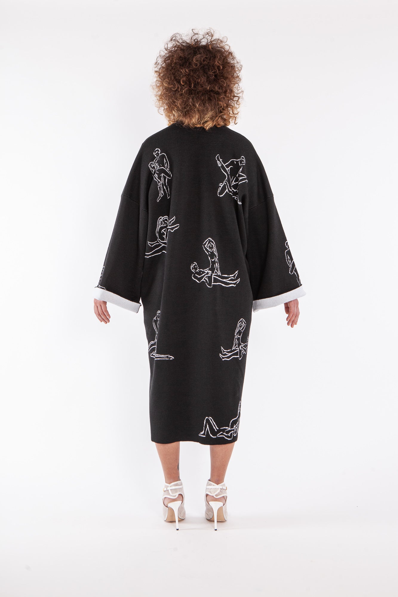  KIMONO NERO DA DONNA